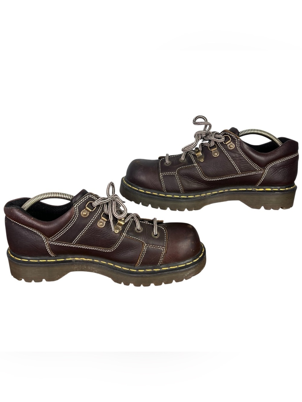 Dr. Martens Oxfords Chunky Low Top Brown Leather Shoes (8A79) AW004 Men’s Sz 12 - Picture 3 of 8